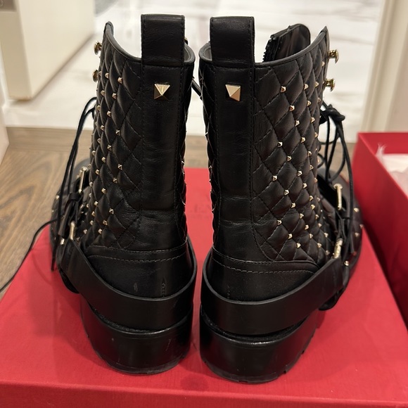 authentic Valentino Stud Combat Boots - Picture 6 of 7